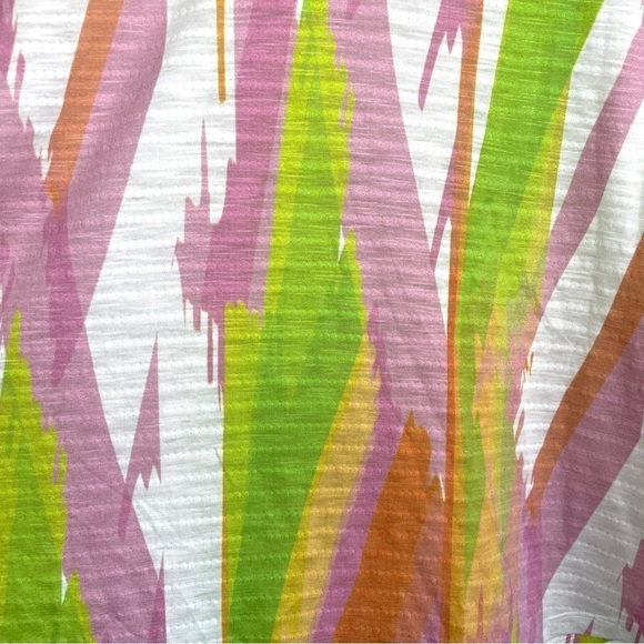 Atelier 5 By Gozde Yilmaz Multicolor 3/4 Sleeve Fringe V Neck Top - Picture 5 of 7